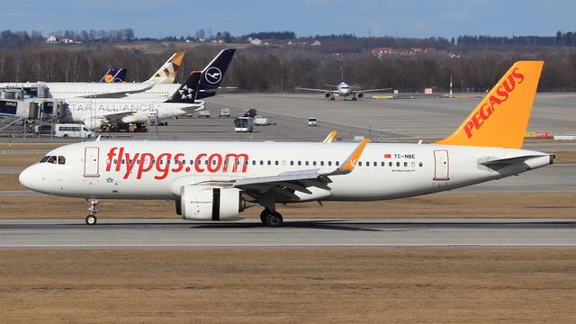 TC-NBE:Airbus A320:Pegasus Airlines